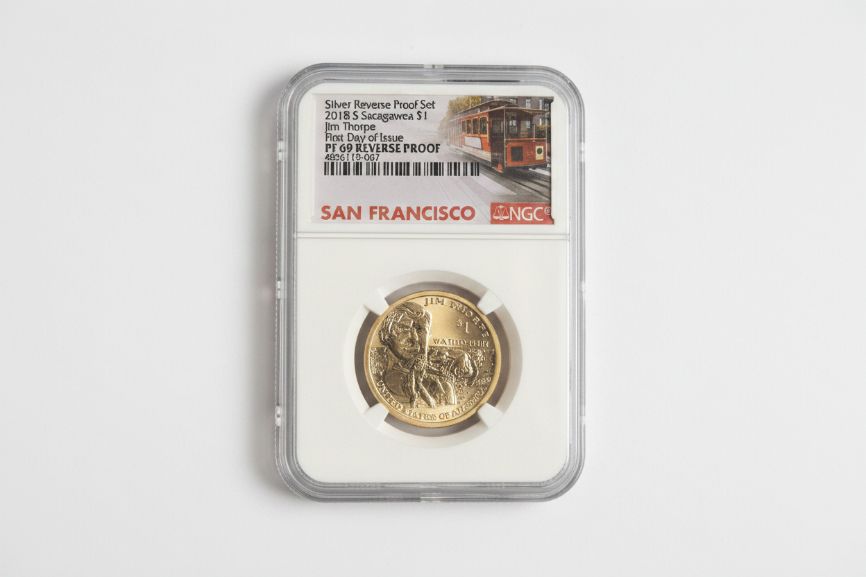 2018-S Jim Thorpe NGC PF69 Reverse Proof Coin