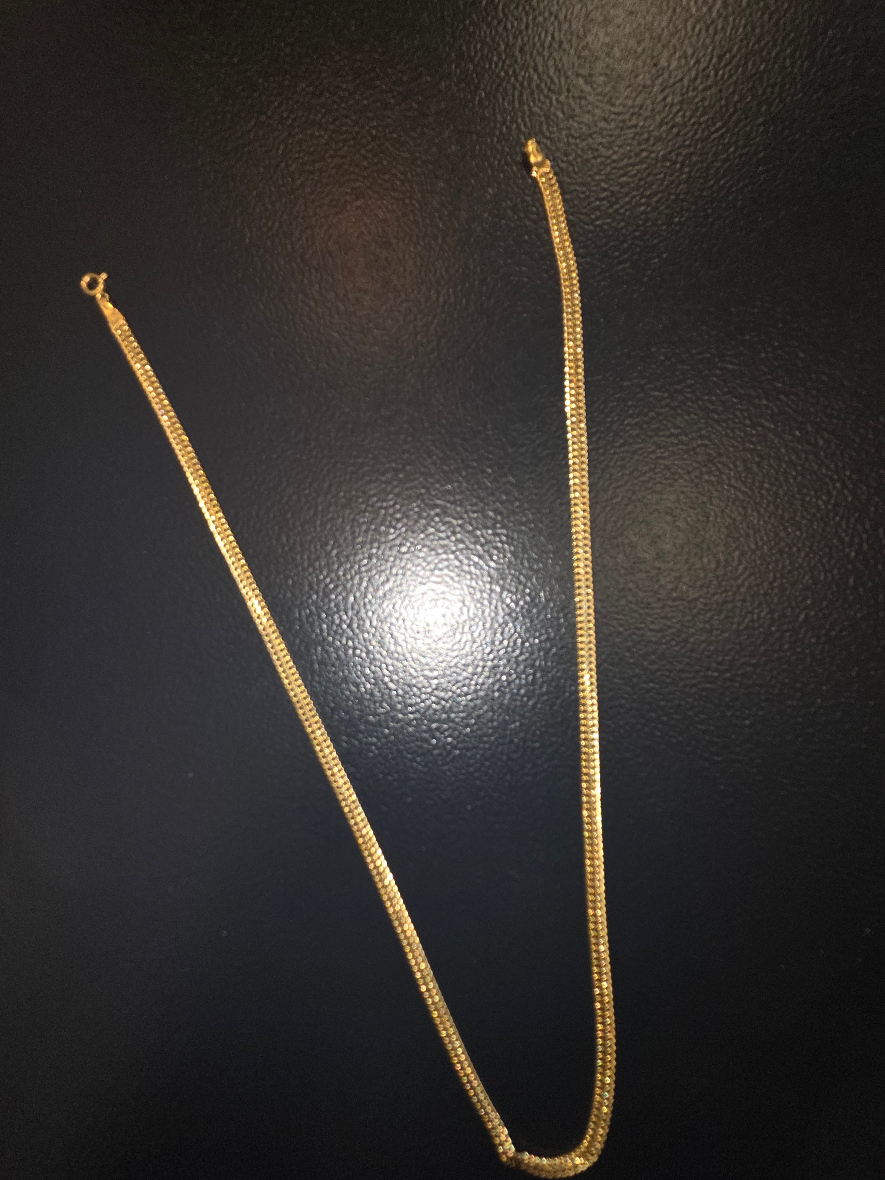 Classic Gold Curb Chain Necklace