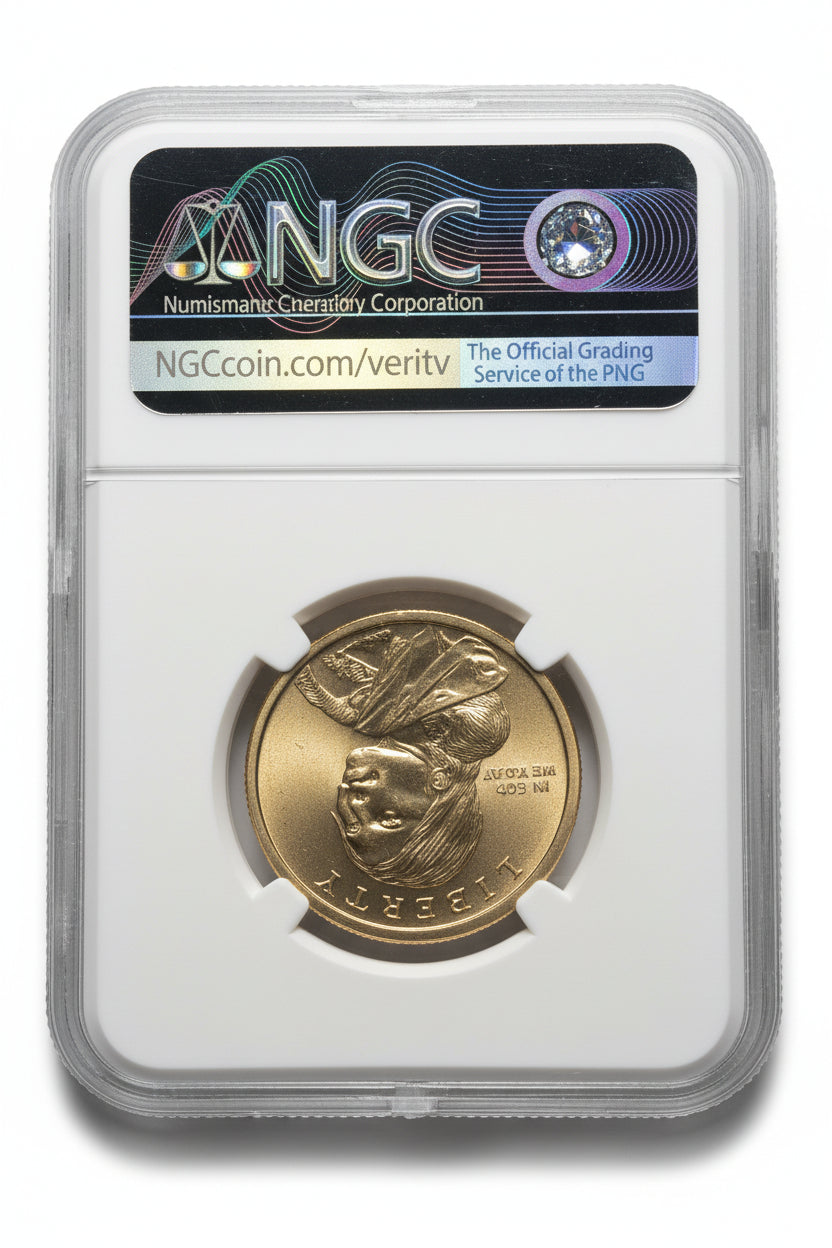 2018-S Sacagawea $1 Jim Thorpe NGC PF69 Reverse Proof — First Day of Issue