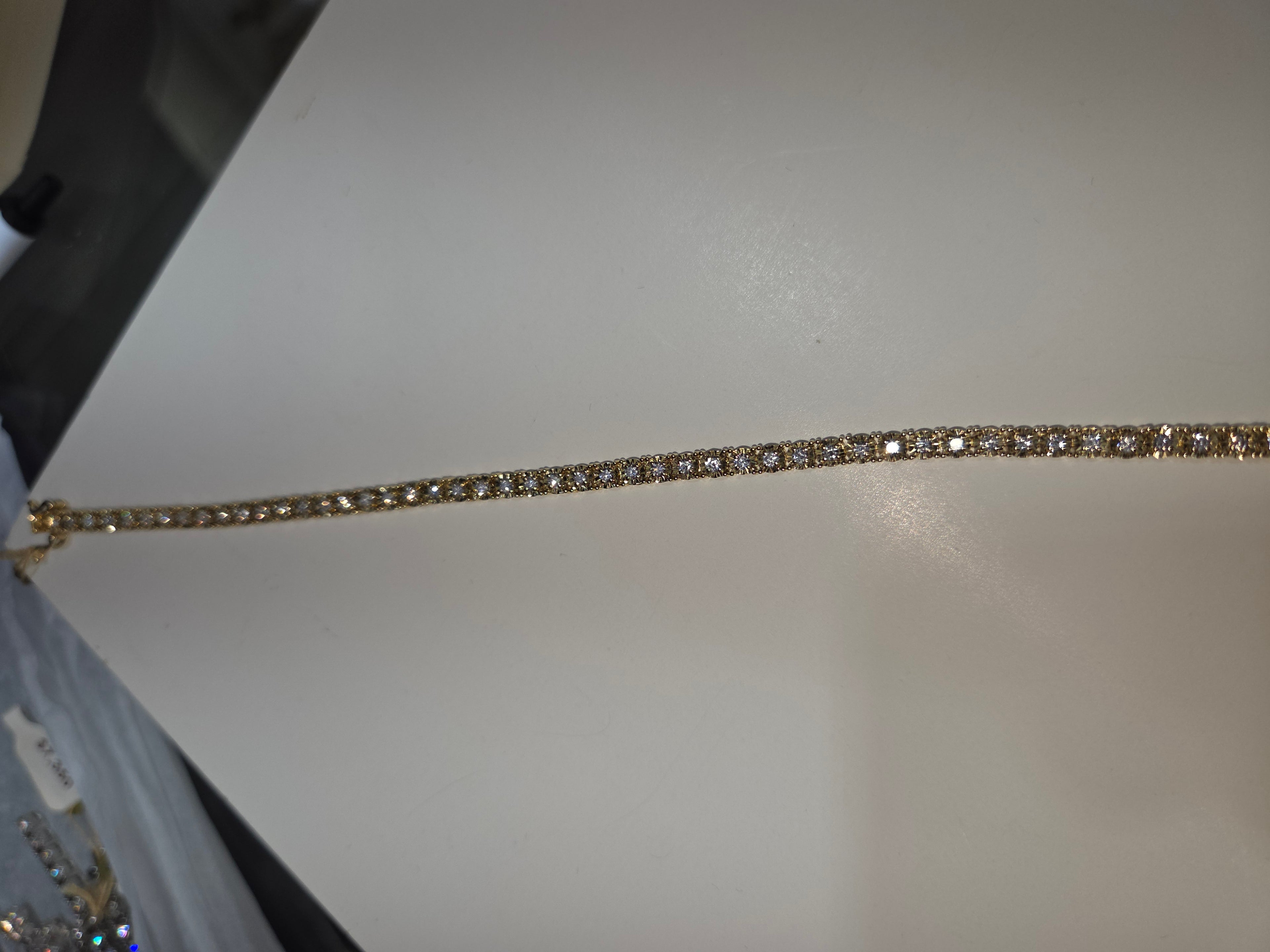 Women's 14K Yellow Gold Illusion Diamond Bracelet