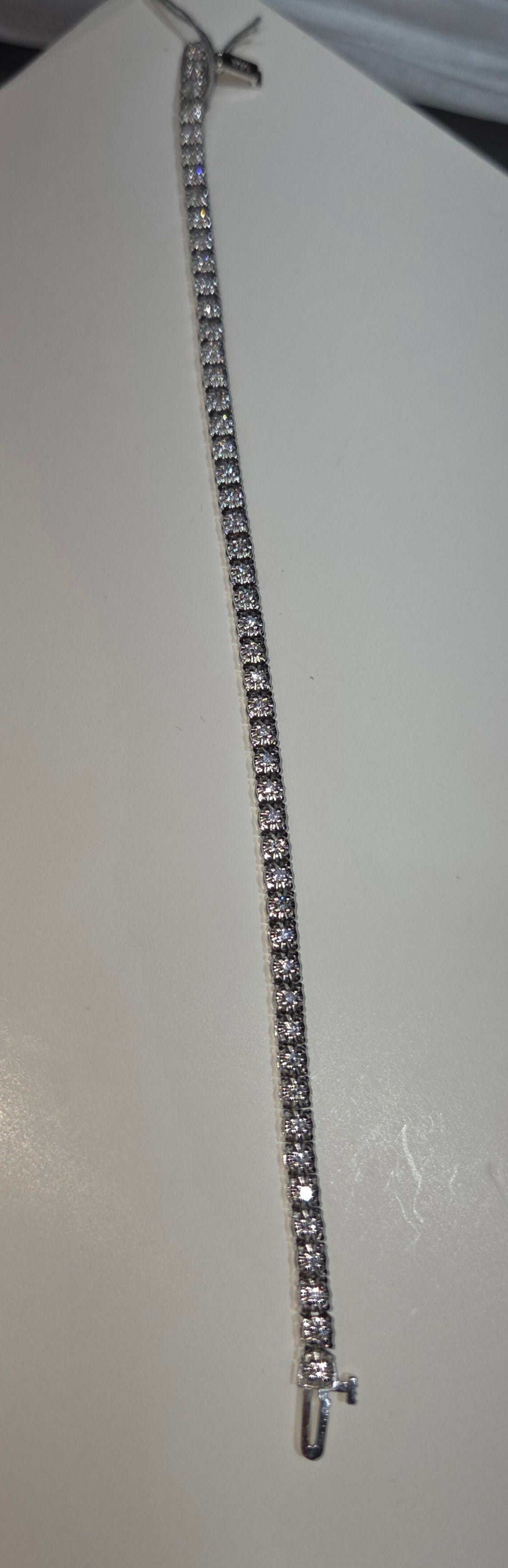 Illusion Small Diamond 14K Gold Bracelet 1.40 CTW
