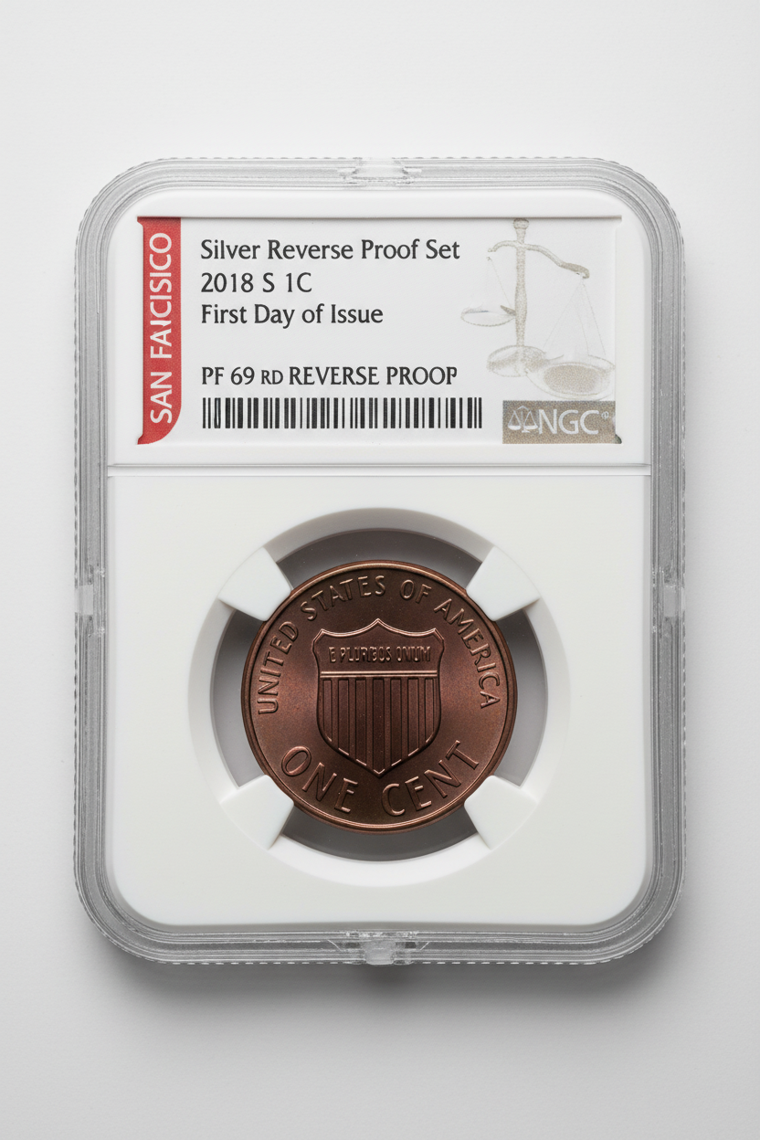 2018-S Lincoln Cent NGC PF69 RD Reverse Proof — First Day of Issue