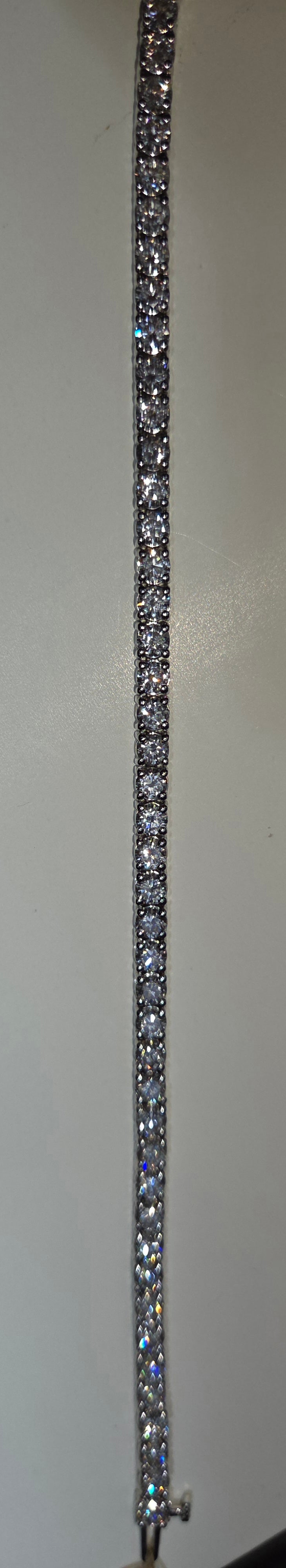 Lab Diamond 14K Gold Bracelet 9.50 CTW