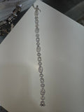 Men's 14K White Gold Diamond Bracelet