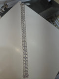 Men's 14K White Gold Diamond Bracelet