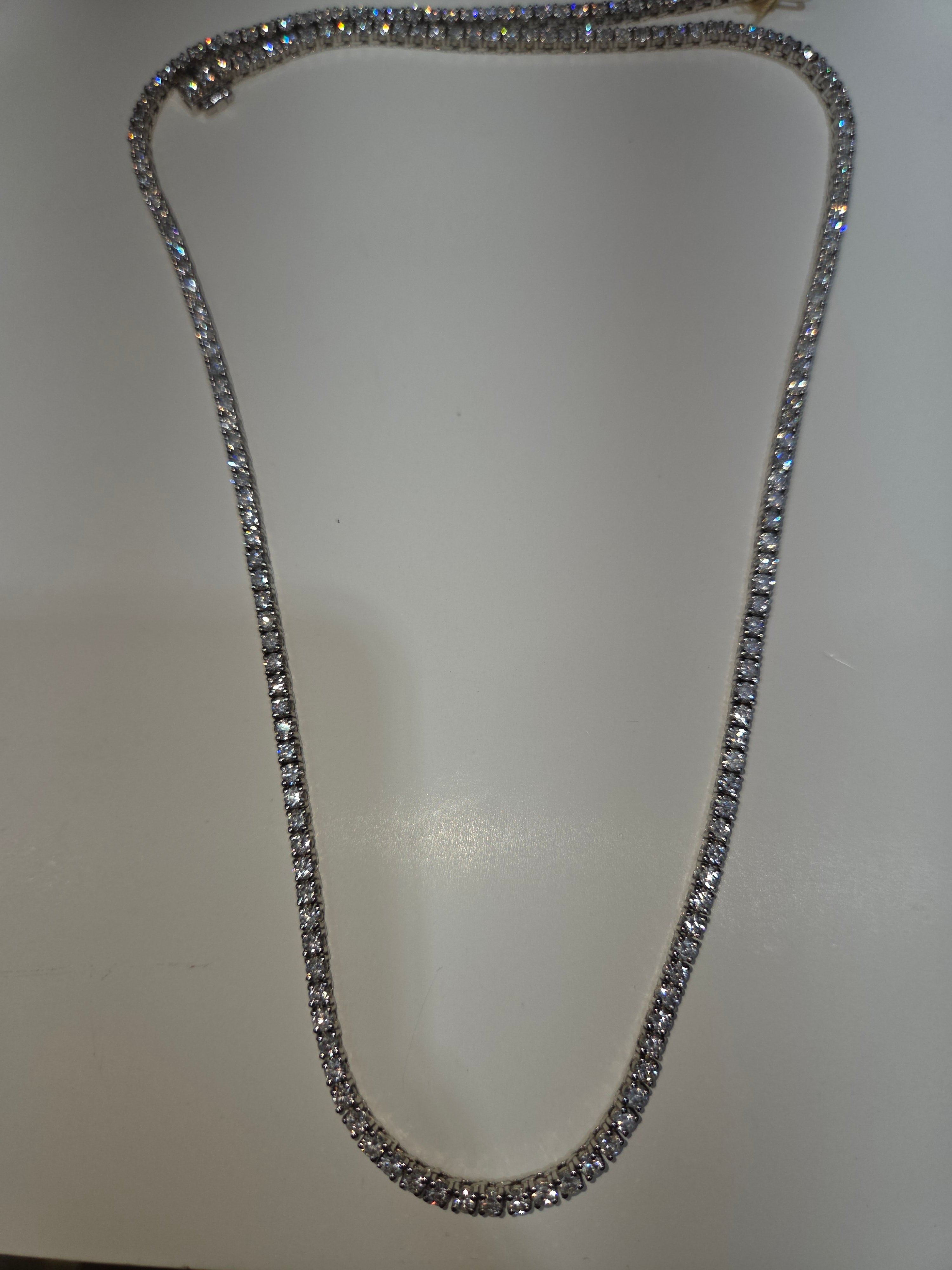 Men's Diamond 14K Gold Necklace 15.00 CTW