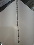 Men's 14K Gold Long Link Diamond Bracelet