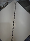 Men's 14K White Gold Diamond Bracelet