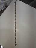 Men's 14K Two Tone Gold Diamond Bracelet