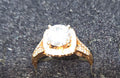 Natural Diamond 14K Yellow Gold Engagement Ring 0.45 CTW