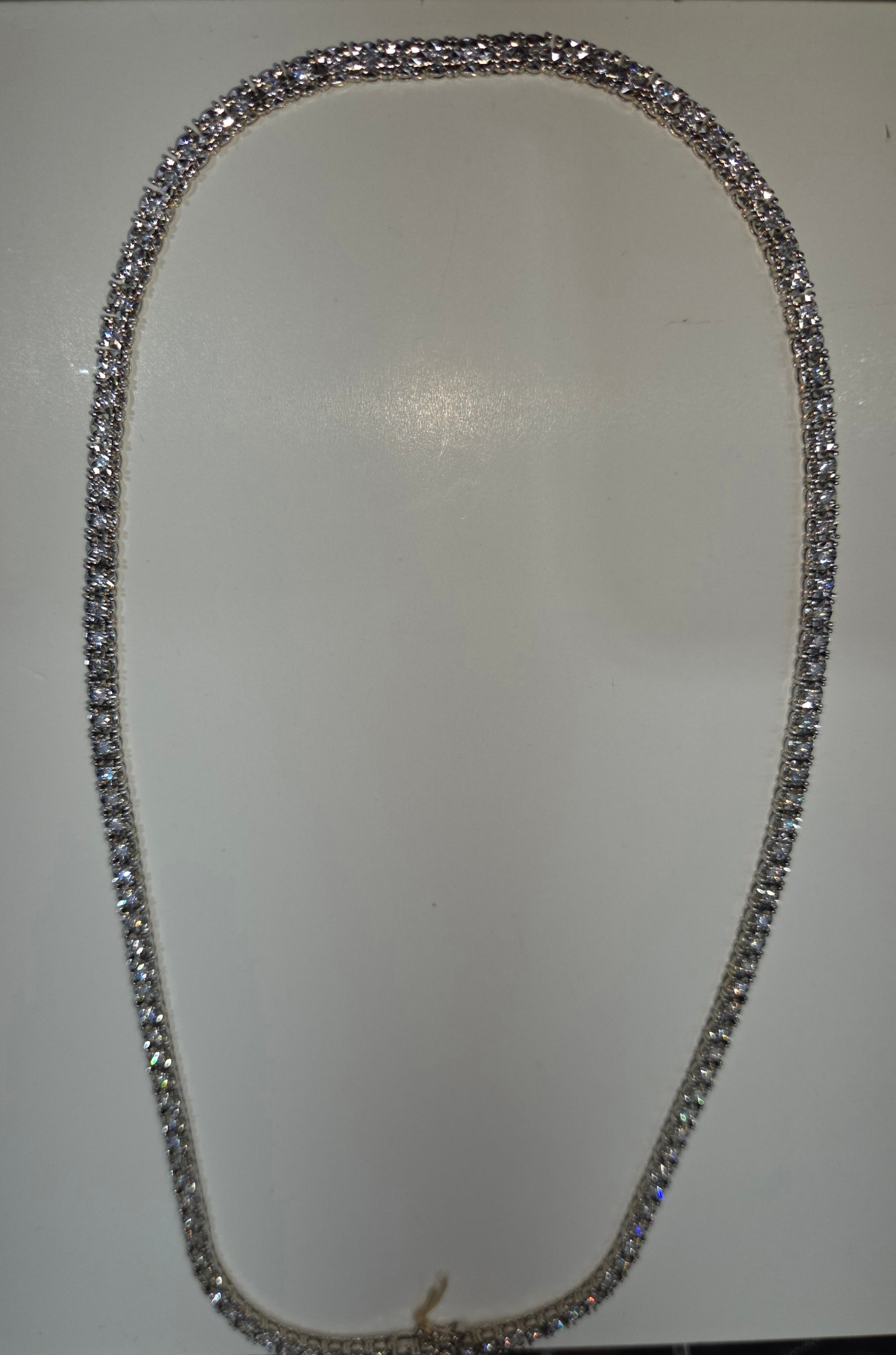 Women's Natural Diamond Illusion 14K Gold Necklace 5.25 CTW