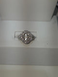 Natural Diamond 14K White Gold Open Top Semi-Mount Ring 0.93 CTW