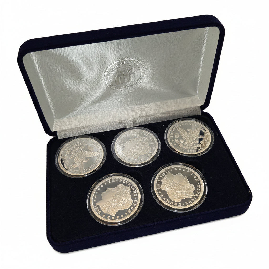 Vintage silver dollar set